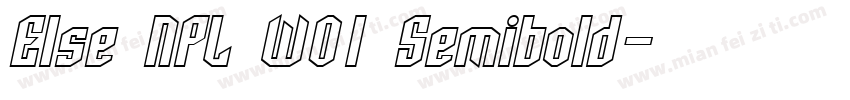 Else NPL W01 Semibold字体转换